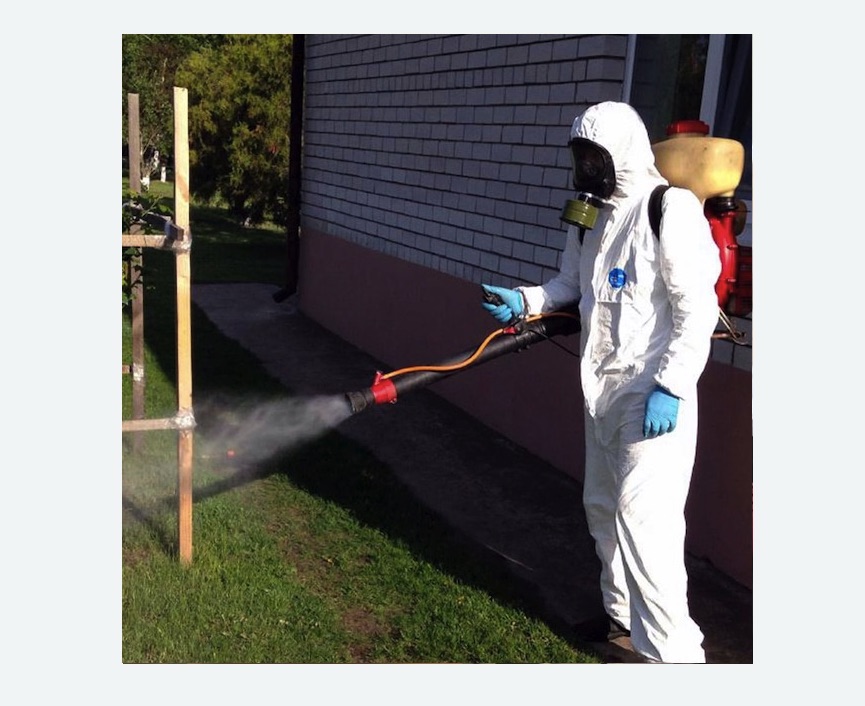 травля клещей на участке в Прокопьевске